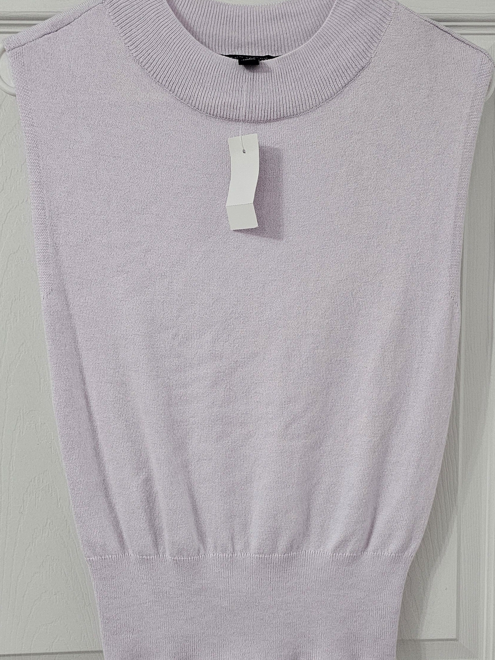 Ann Taylor Sleeveless Mock Neck Knit Top - Lavender
